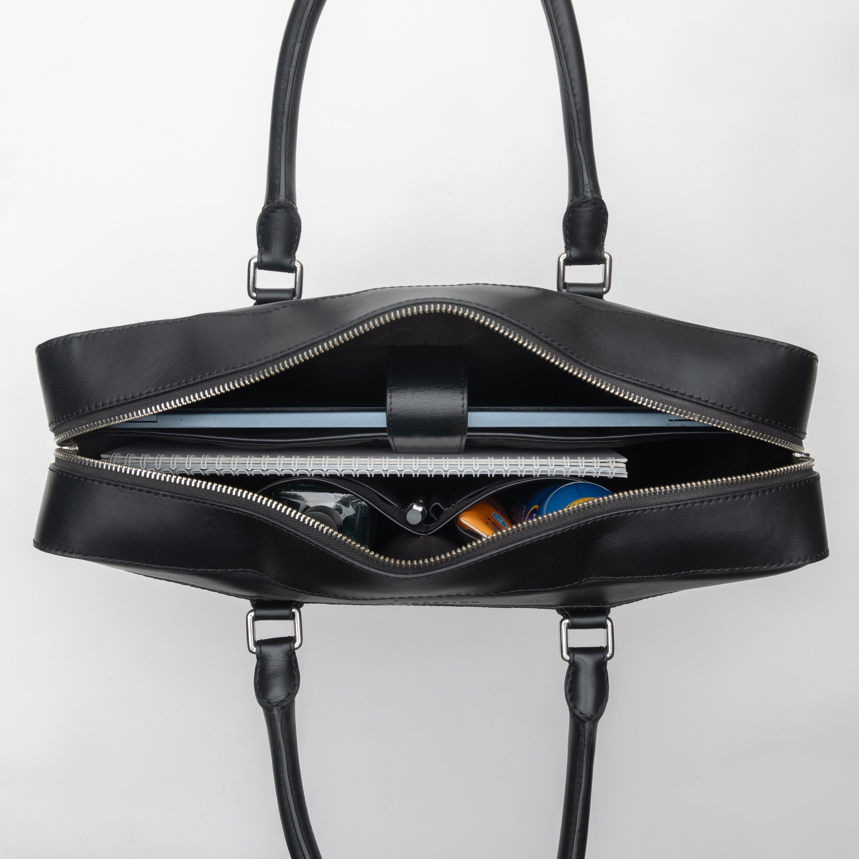 La Cressida Black Croco Men Laptop Bag