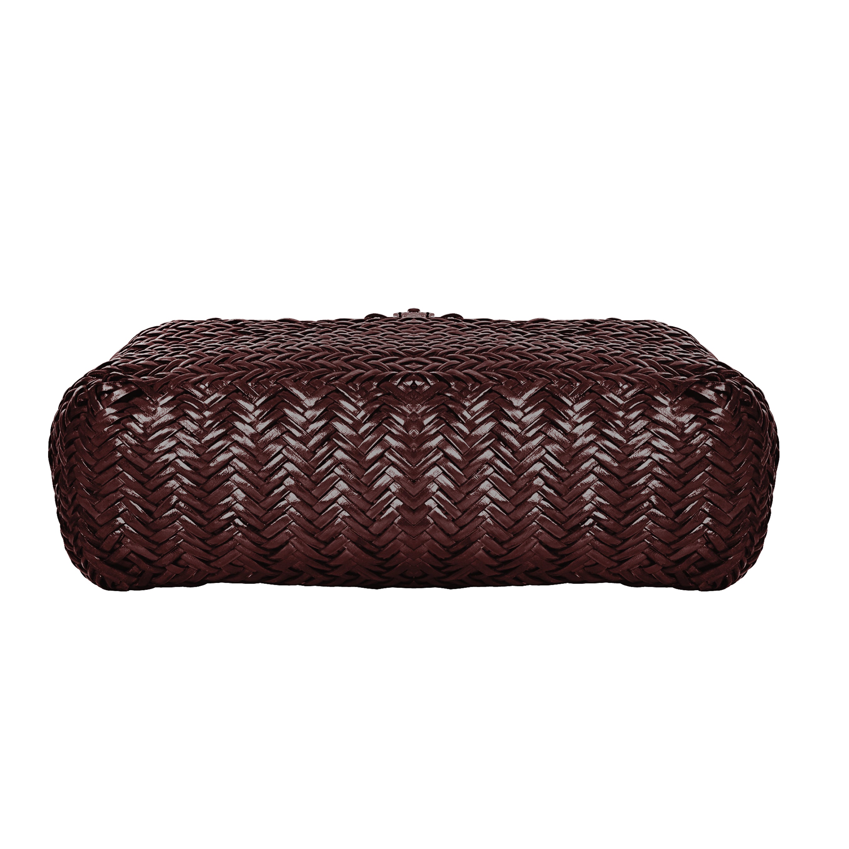 La Cressida Brown Woven Leather Tote Bag