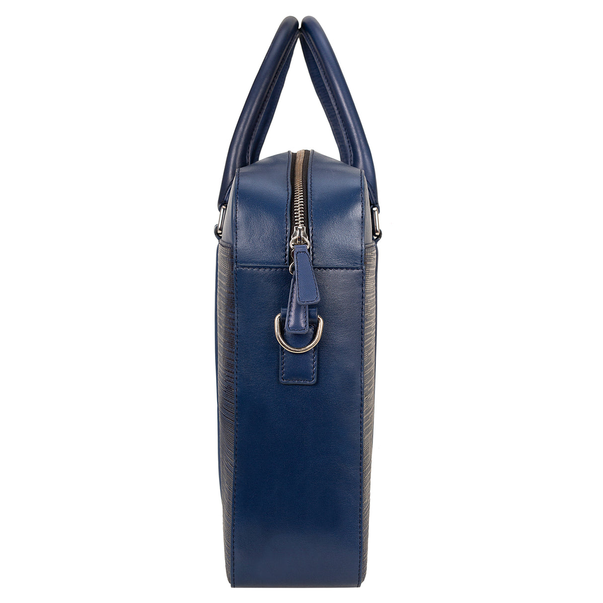 La Cressida Blue Saffiano Men Laptop Bag