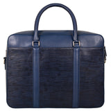 La Cressida Blue Saffiano Men Laptop Bag