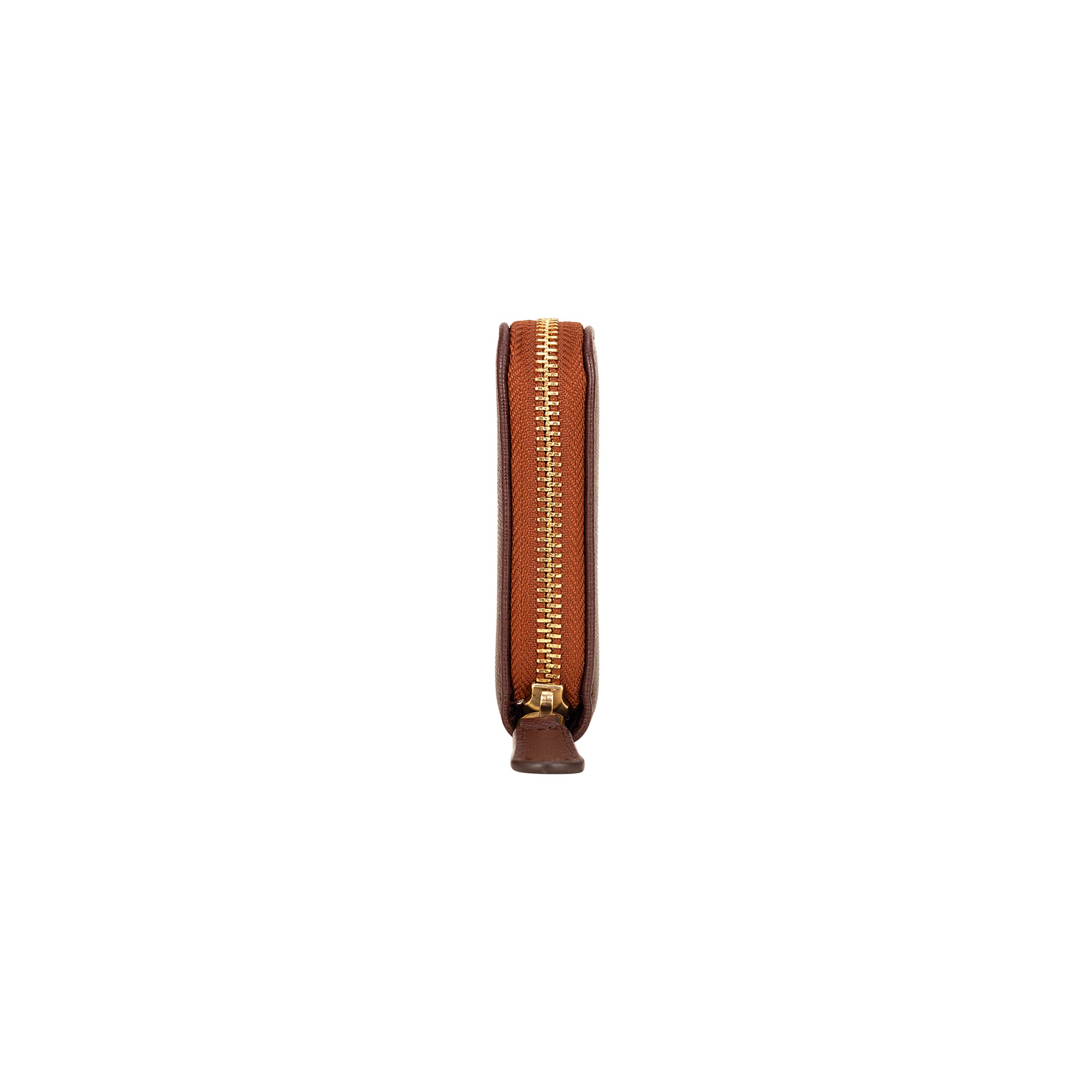 La Cressida Brown Croco & Beige Saffiano Designer Leather Clutch
