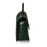 La Cressida Emerald Green Croc-Embossed Mini Bag