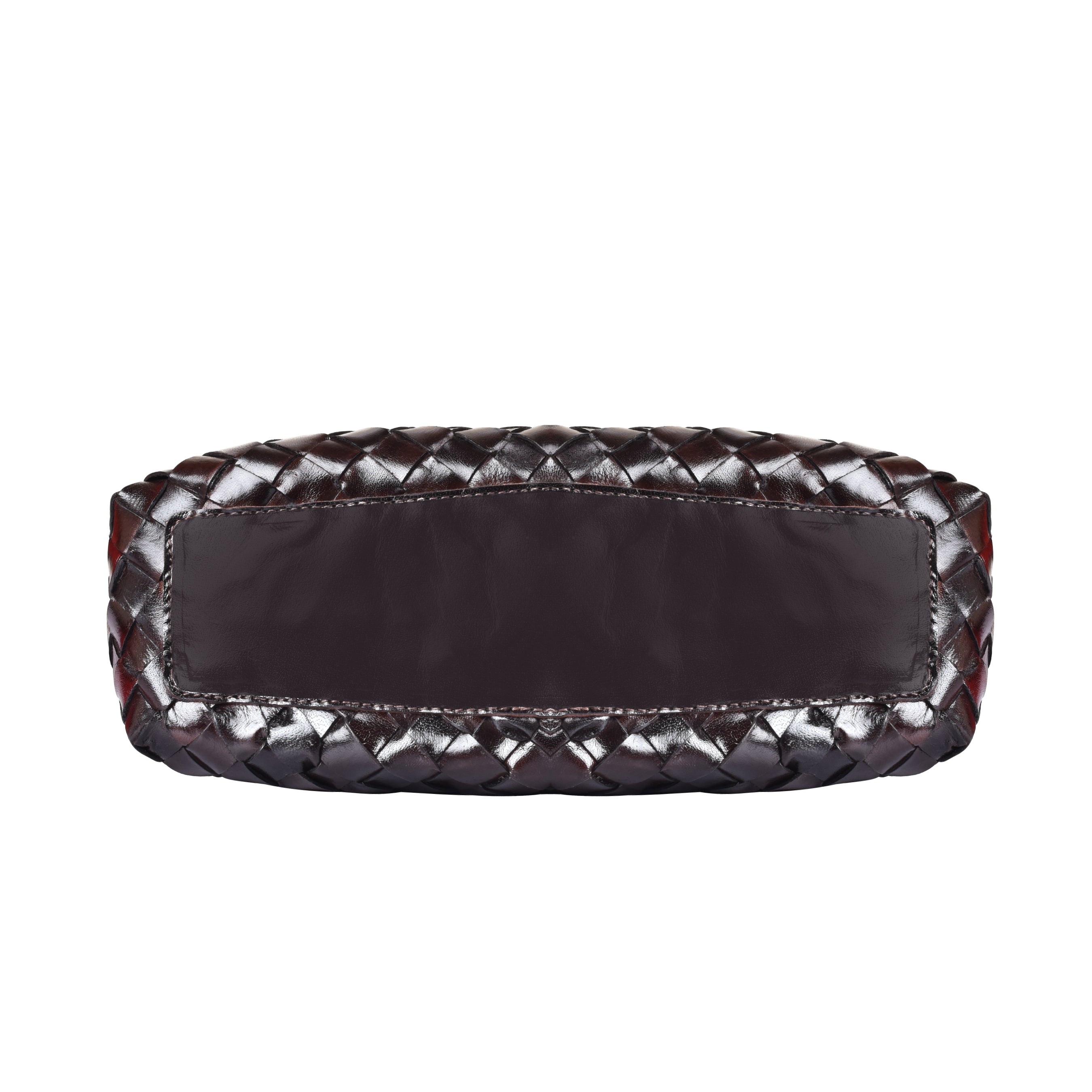 La Cressida Effortlessly Chic Brown hand Woven Summer leather Tote Bag