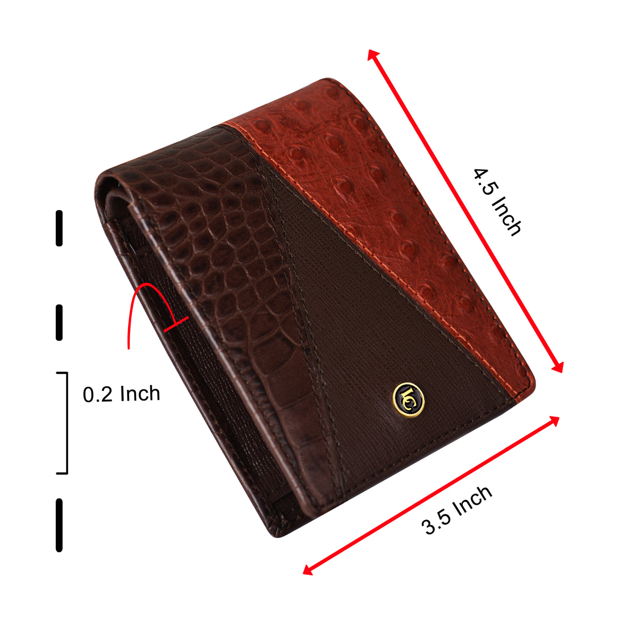 La Cressida Men's Classic Brown Leather Wallet