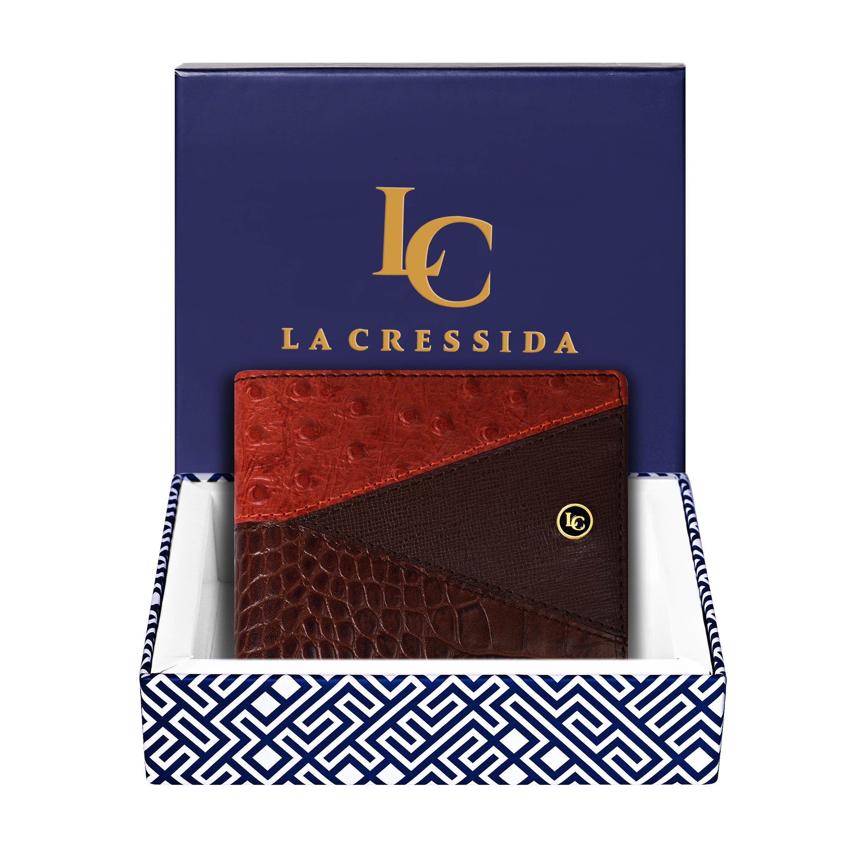 La Cressida Men's Classic Brown Leather Wallet