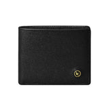 La Cressida Men's Saffiano Black Leather Wallet