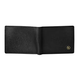 La Cressida Men's Saffiano Black Leather Wallet