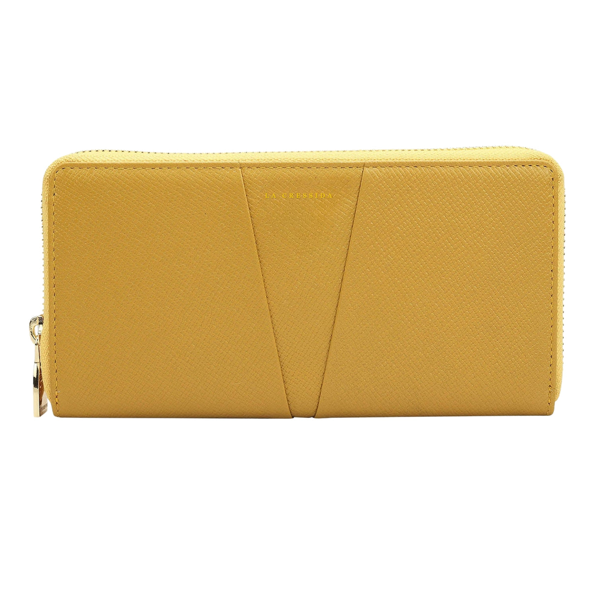 Croco Franzy Leather Ladies Wallet - Yellow