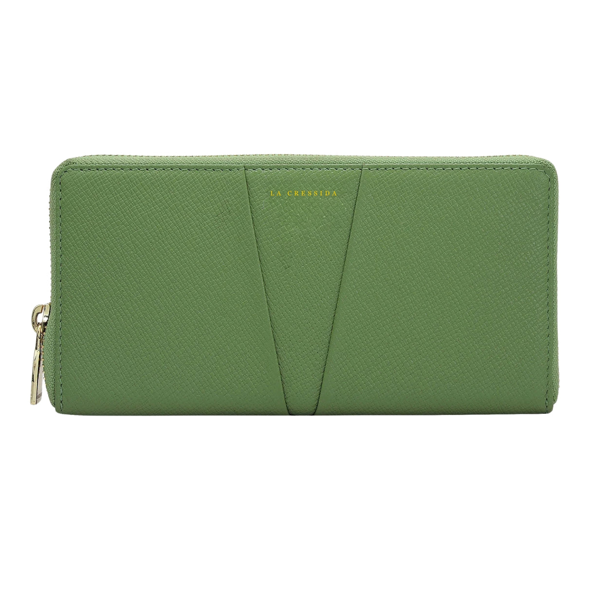 Saffiano Franzy Leather Ladies Wallet - Green