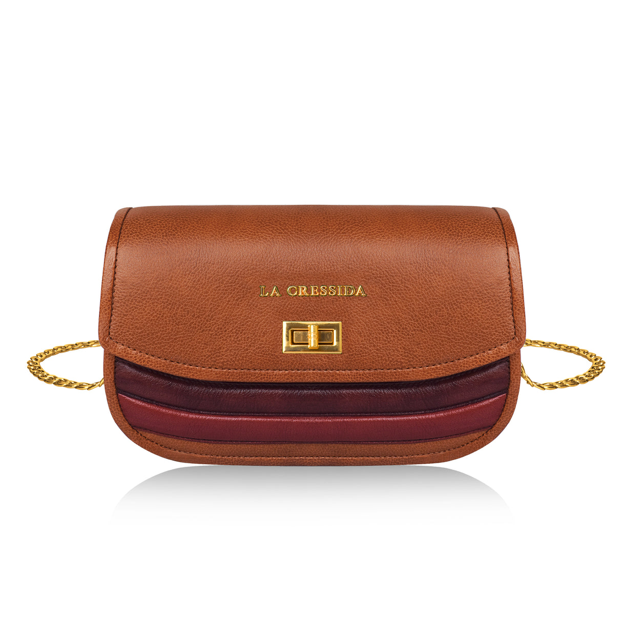 La Cressida Two-Tone Leather Crossbody Bag