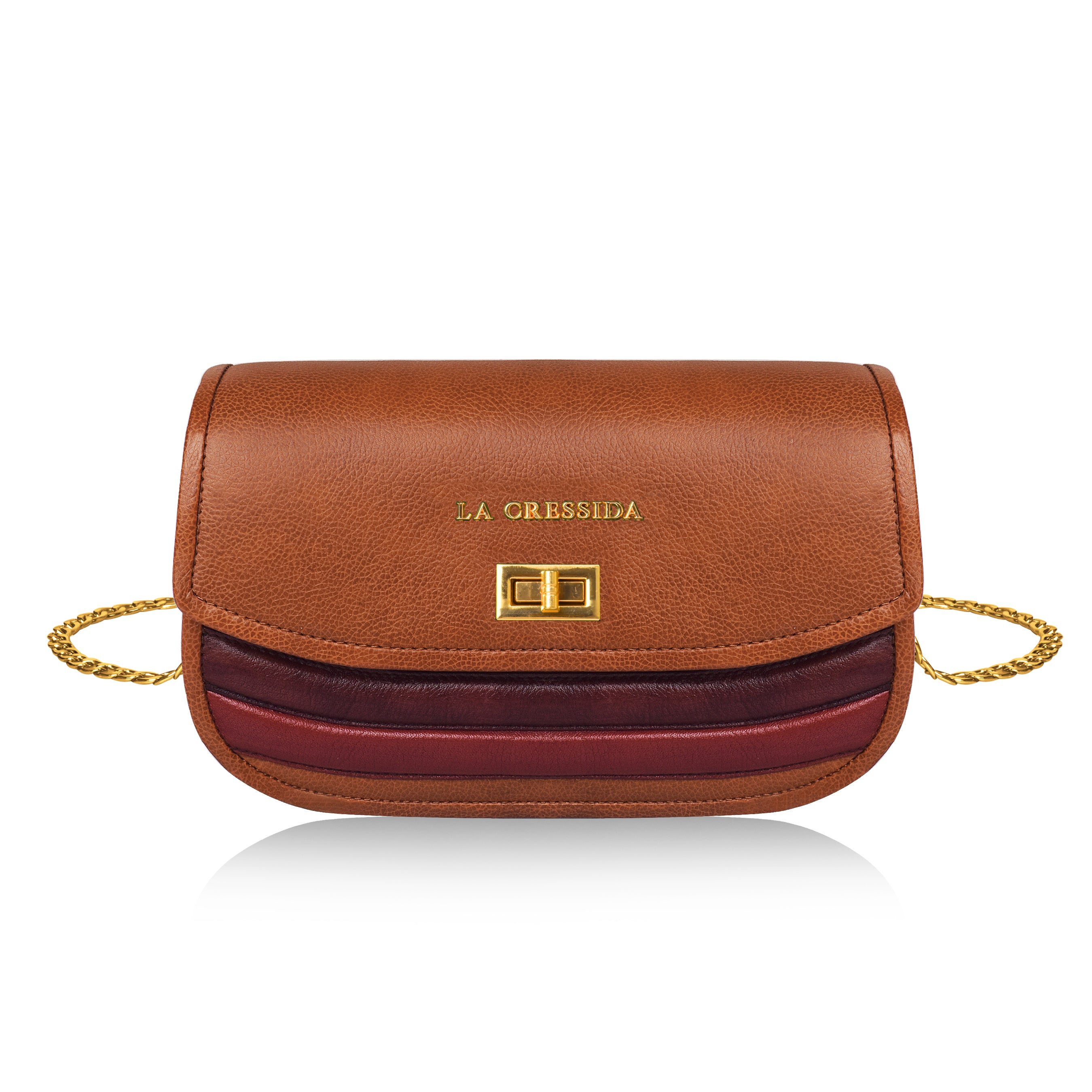 La Cressida Two-Tone Leather Crossbody Bag