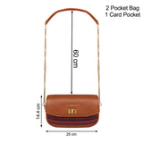 La Cressida Two-Tone Leather Crossbody Bag