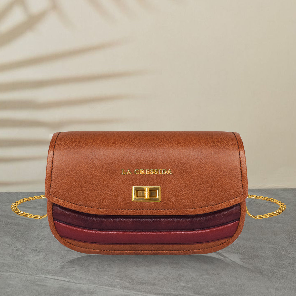 La Cressida Two-Tone Leather Crossbody Bag
