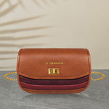 La Cressida Two-Tone Leather Crossbody Bag