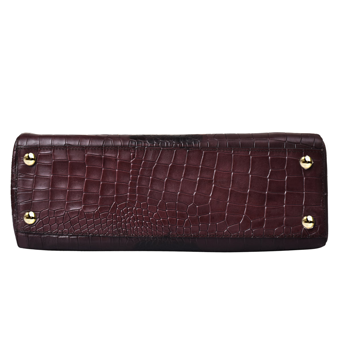 La Cressida Luxurious Croc-Embossed Leather Tote Bag