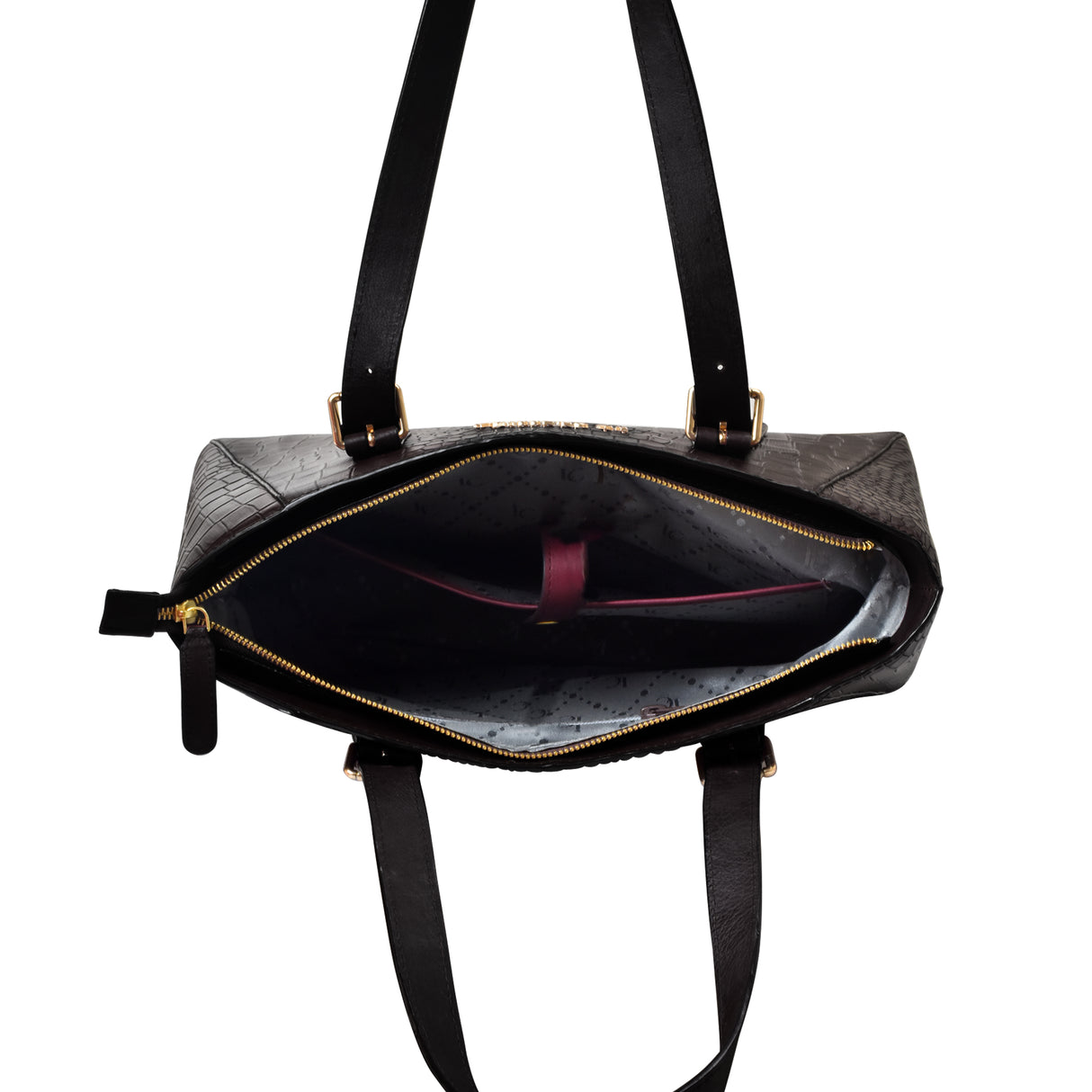 La Cressida Luxurious Croc-Embossed Leather Tote Bag