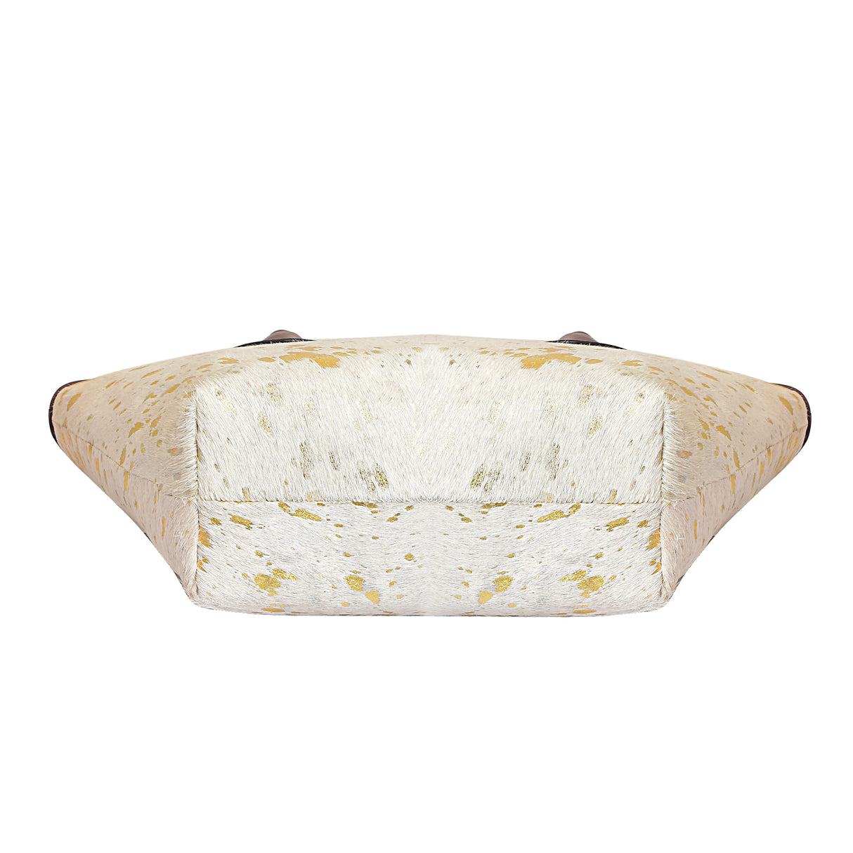 La Cressida Gold Speckled Cowhide Leather Tote Bag