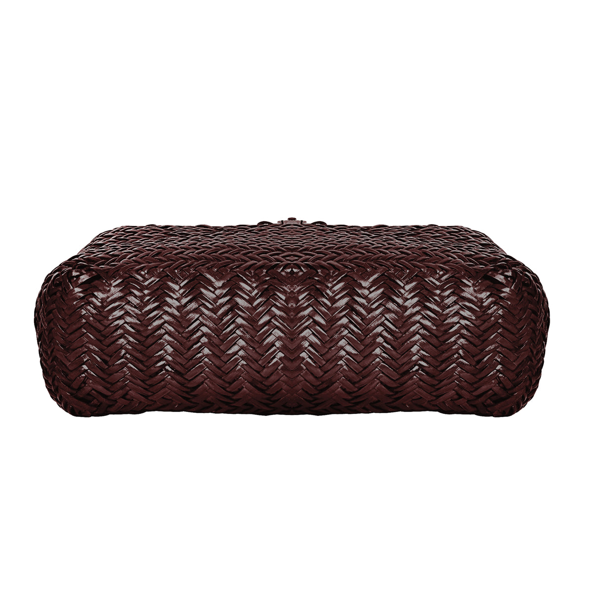 La Cressida Brown Woven Leather Tote Bag