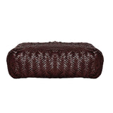 La Cressida Brown Woven Leather Tote Bag