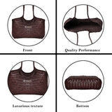 La Cressida Brown Woven Leather Tote Bag