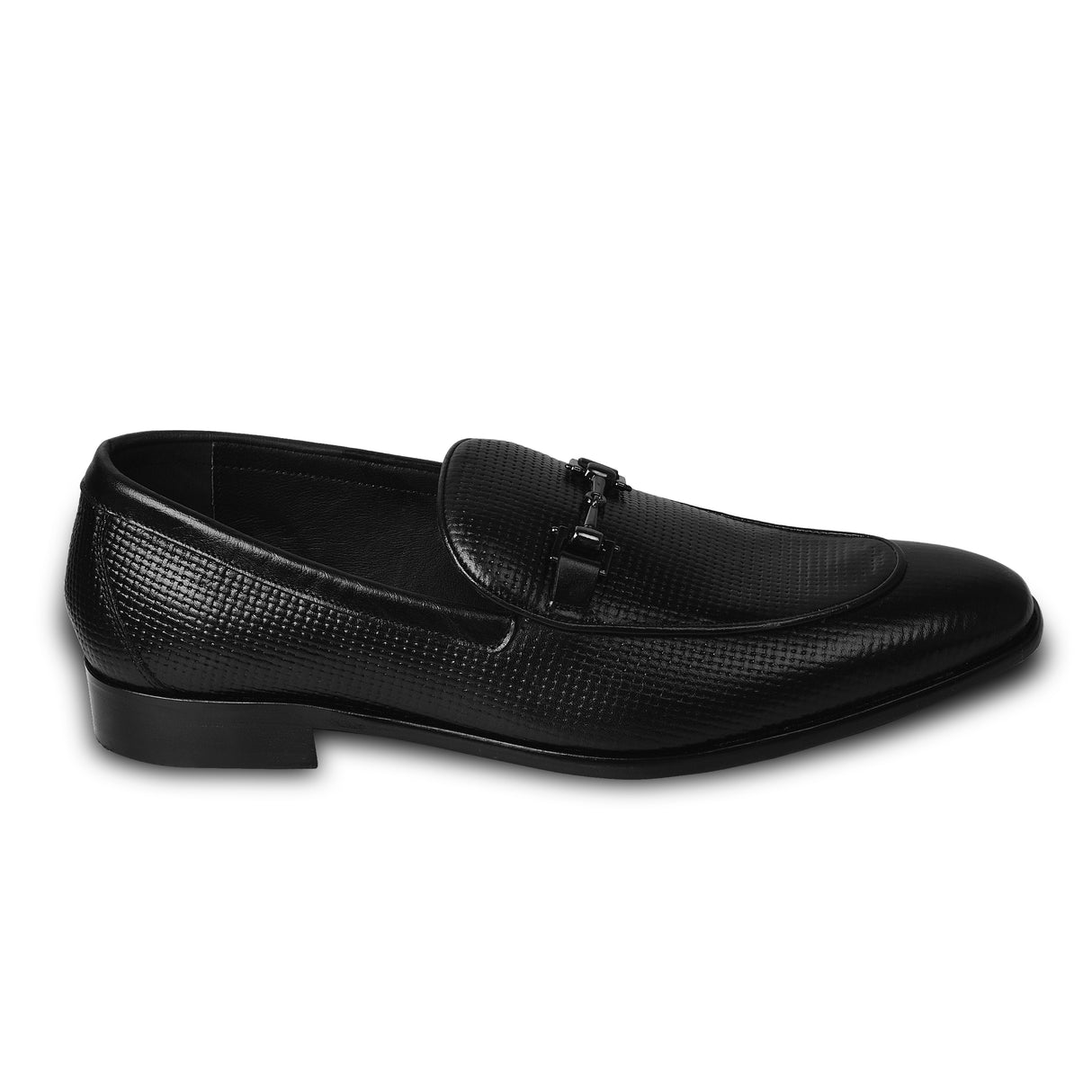 La Cressida Men's Black Leather Loafer