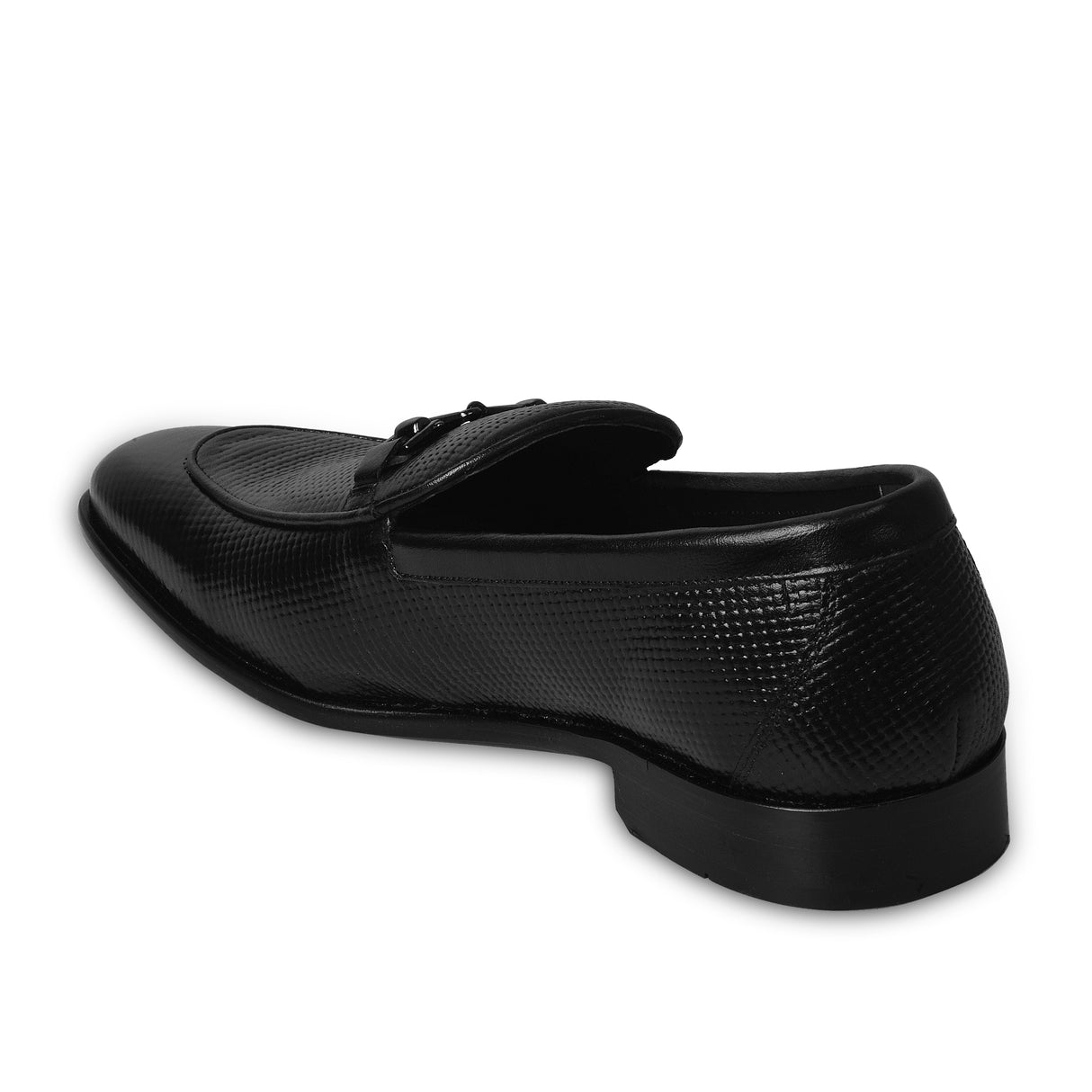 La Cressida Men's Black Leather Loafer