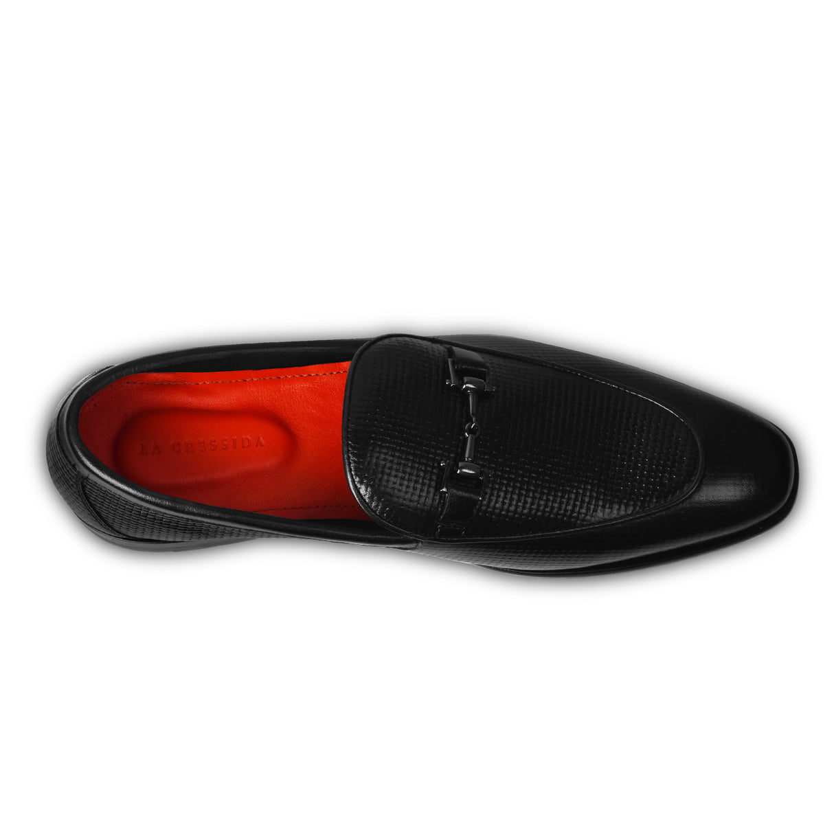 La Cressida Men's Black Leather Loafer