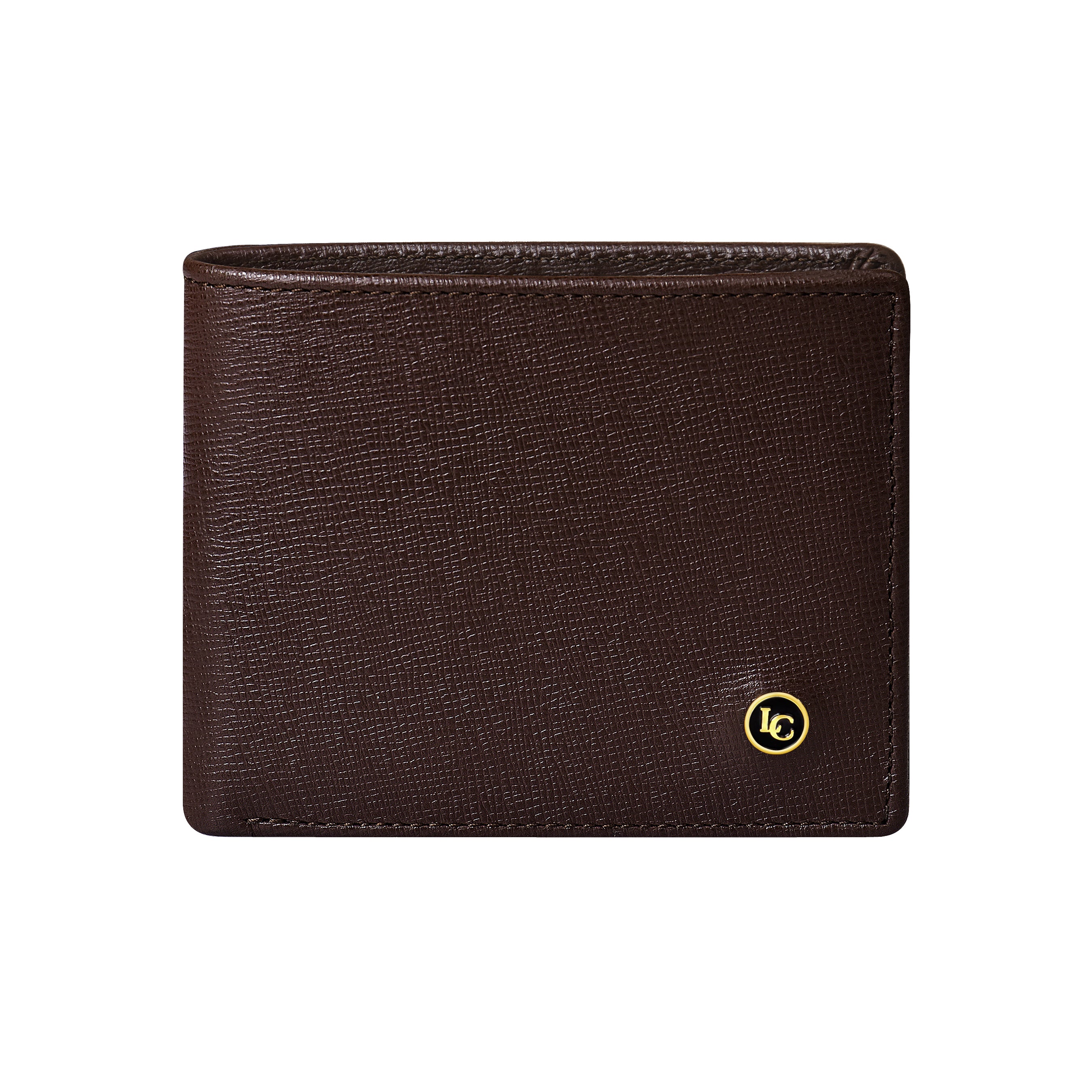 La Cressida Men's Saffiano Brown Leather Wallet