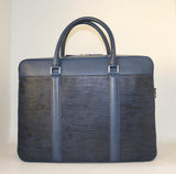 La Cressida Blue Saffiano Men Laptop Bag