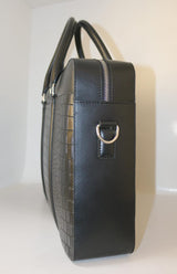 La Cressida Blue Saffiano Men Laptop Bag