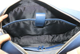 La Cressida Blue Saffiano Men Laptop Bag